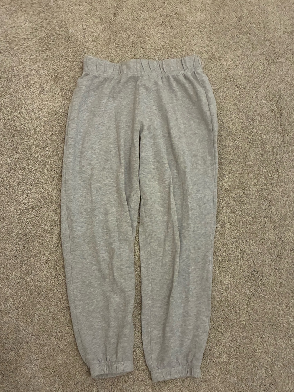 Everyday Light Gray Elastic-Waist Jogger Pants